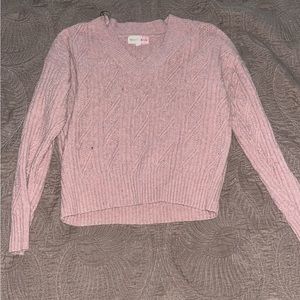 pink sweater